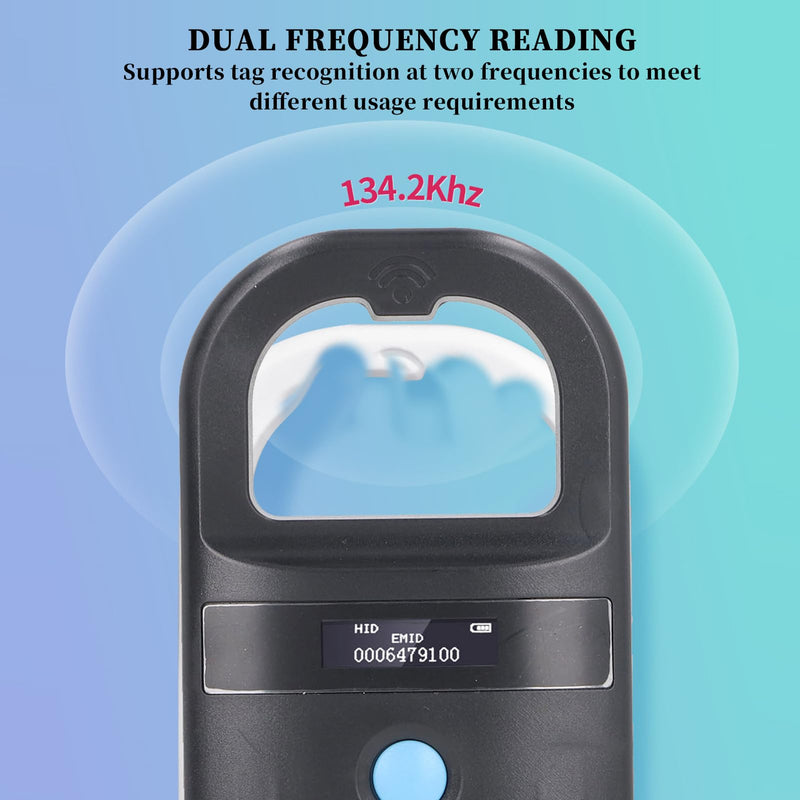 Animal Chip Reader, 134.2KHz Pet Microchip Scan, ISO11784 85 FDX B and EMID Pet ID Reader, Rechargeable Pet Microchip ID Scanner for Dogs - BeesActive Australia