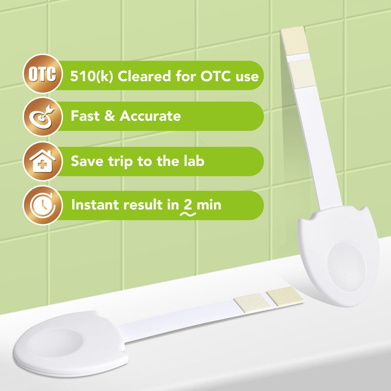 Easy@Home UTI Test Strip for Women - Urinary Tract Infection Test Home Testing Kit Detection of Leukocytes and Nitrite Over The Counter (OTC) USE UTI-EZU-102:8 (Pack of 8)