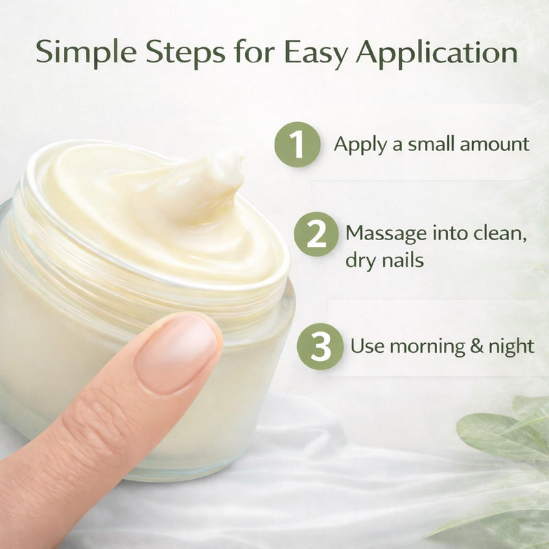 Nail Treatment Cream, Nail Repair Cream for Damaged, Cracked, Thin Nails, with Tea Tree Oil, Oregano Oil, Vitamin E, Improves Nail Appearance, Nail Strengthener & Growth, 50G/1.76OZ - BeesActive Australia