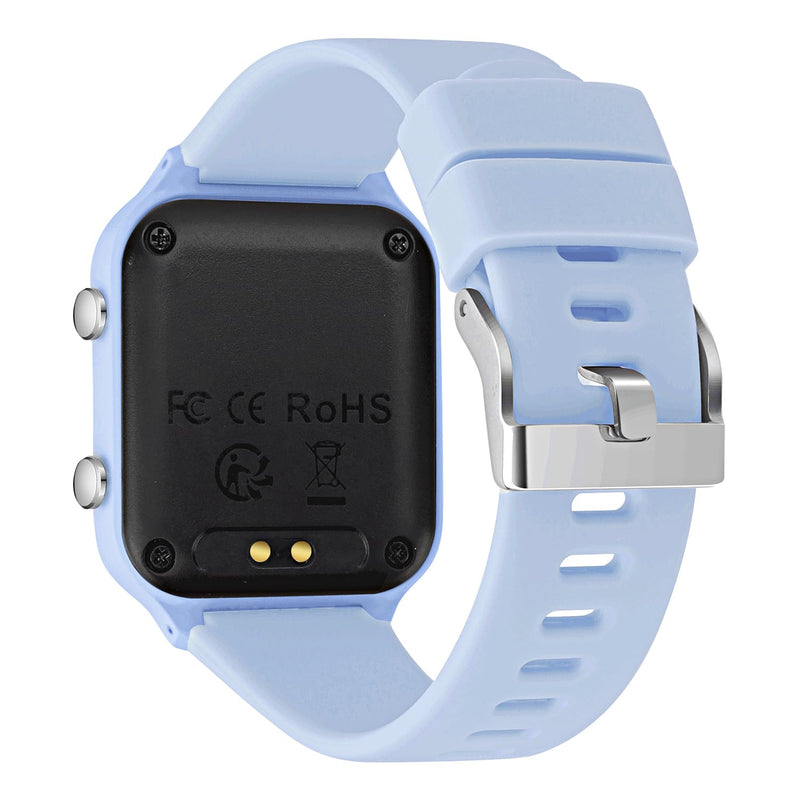 L LAVAREDO Kids Digital Watches for Boys Girls,Waterproof Sport Watch with Pedometer Stopwatch Vibration Alarm for Ages 5-13,No App Fitness Tracker Watch for Kids Teens Birthday Christmas Gifts 07-LightBlue