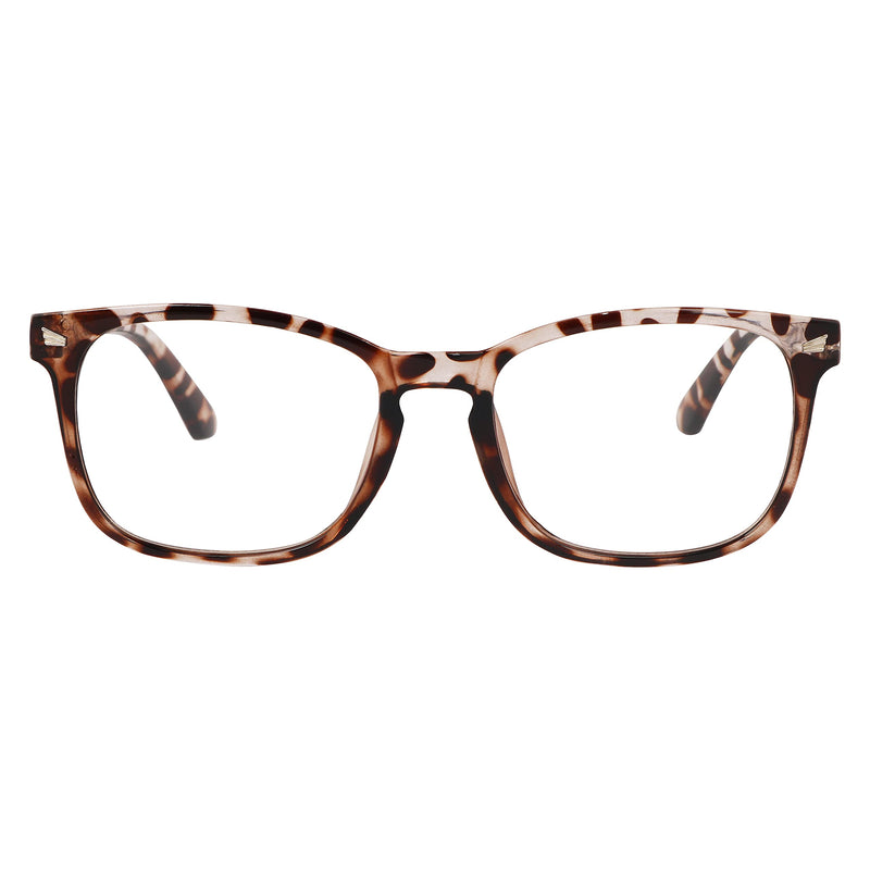 Blue Light Blocking Glasses | Computer Reading/Gaming/TV/Phones Glasses for Men Women | Night Driving UV Glare Glasses * Leopard | Clear - BeesActive Australia
