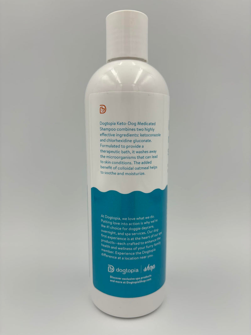 Keto-Dog Medicated 12oz Shampoo for Dogs and Pets – Hint of Mint Scent | Therapeutic Medicated Shampoo with Moisturizing Colloidal Oatmeal | Soothes and Relieves Irritated Skin - PawsPlanet Australia