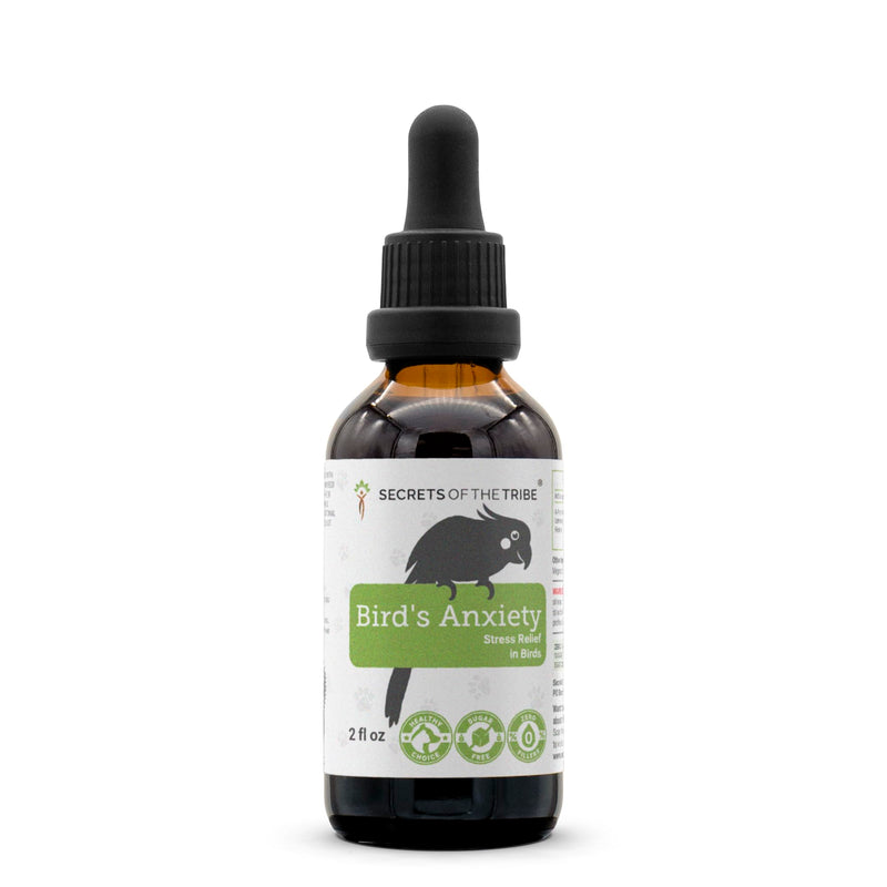 Birds Anxiety | Natural Herbal Dietary Pet Supplement for Birds | Support Stress Relief | Alcohol-Free Extract, Chamomile, Lemon Balm, Lavender, Linden, Fennel 2 oz