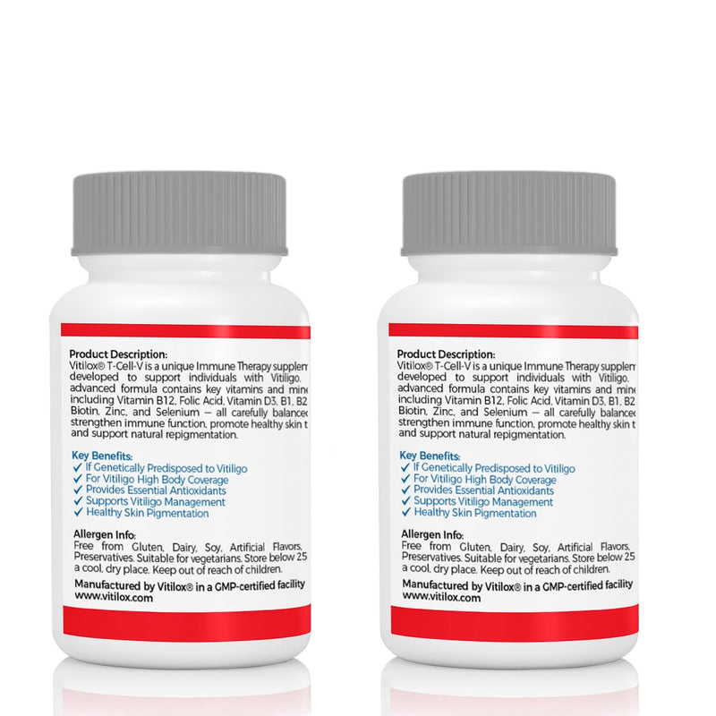 Vitilox Vitiligo T-Cell-V Immune Therapy Capsules – 4 Months Supply