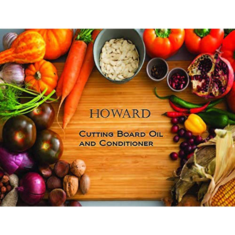 Howard Butcher Block Conditioner and Cutting Board Oil 12 oz, Food Grade Conditioner and Oil, Great for Heave Use Cutting Boards and Utensils, Re hydrate your Cutting Blocks - BeesActive Australia