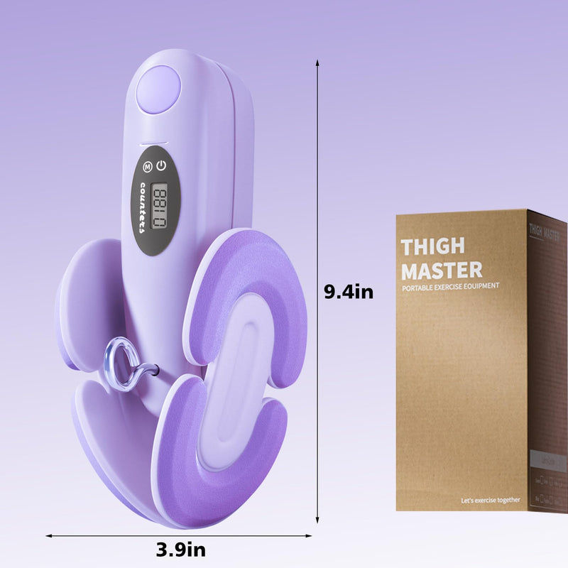 Keyoung Thigh Hip Trainer Kegel Exerciser, Pelvic Floor Trainer, Inner Thigh Trimmer, Thigh Tensioner Exercise for Home Kegel Postpartum Rehab,Workout Equipment Kegel Exercise Products Purple - BeesActive Australia