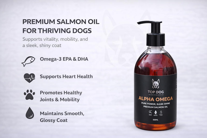 Alpha Omega Premium Salmon Oil for Dogs – Skin & Coat Support