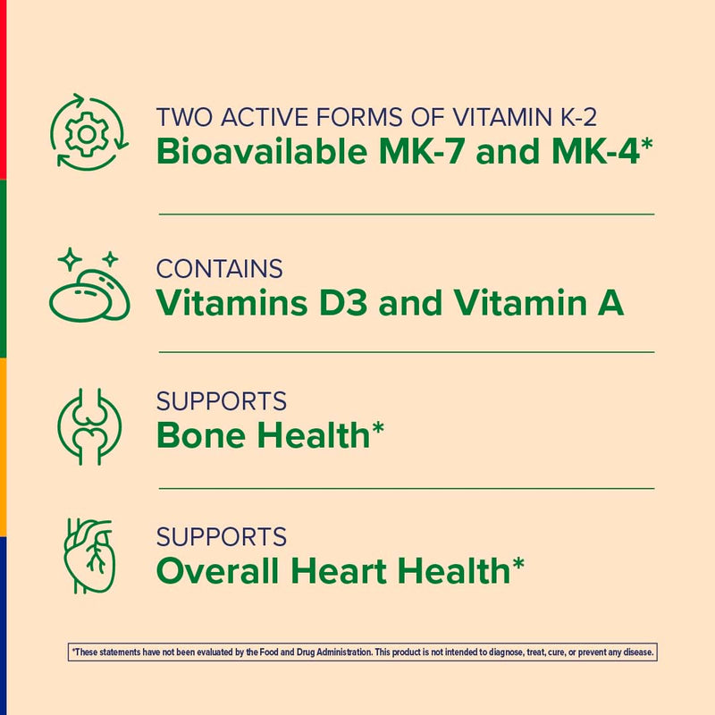Stop Aging Now - Revolution-K Supplement - with Vitamin A, D, & K - 60 Softgels