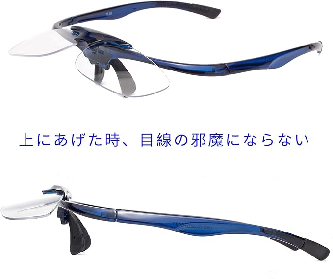 [LianSan] Flip-up Reading Glasses, Portable, with Case, Unisex, Men's, Women's, Stylish, Reading Glasses, Bifocals, Prescription L3806, Blue, +250 -  Australia