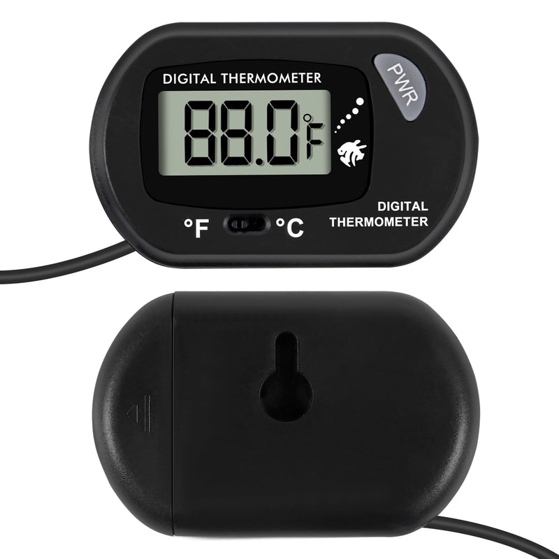 Aquarium Thermometer, Fish Tank Thermometer, Water Thermometer with 3.3ft Cord Fahrenheit/Celsius(℉/℃) for Vehicle Reptile Terrarium Fish Tank Refrigerator (6pcs) 6pcs - BeesActive Australia