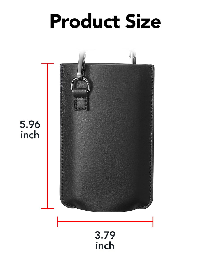 HATALKIN Compatible With Apple Vision Pro Battery Holder, PU Leather Portable Battery Carrying Bag Holder for Apple Vision Pro with Belt Clip Black - BeesActive Australia