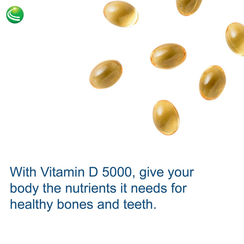 Nutra Biogenesis Vitamin D3 5000 IU, Vitamin D Supplement, 90 Softgels | Daily Nutritional Support, With Olive Oil for Absorption