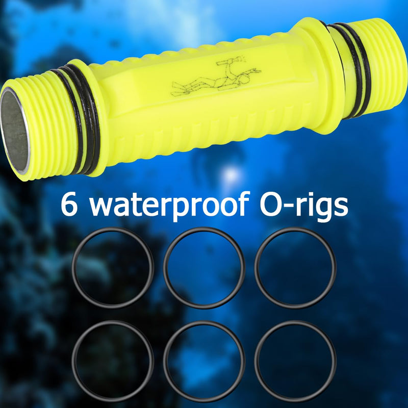 NAKCNM WishDeal 2 Pack Diving Flashlight Underwater LED Scuba Dive Lights Super Bright IPX8 Waterproof 3 Modes for Outdoor Activities with Rechargeable Battery and Charger - BeesActive Australia