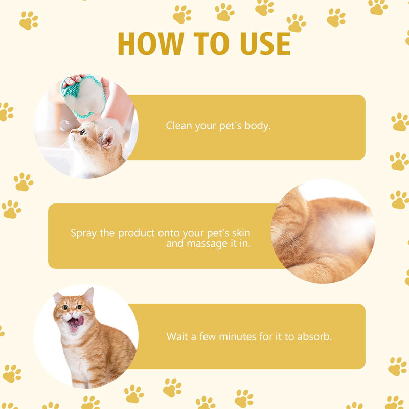 2 PCS Pet Skin Treatment Spray Multifunctional Pet Skin Soothing Spray Natural and Gentl for Dogs and Cats Effectively Soothing Dry (50ml)