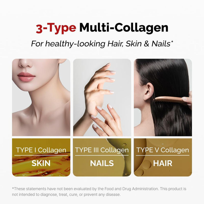 VITALBEAUTIE Super Collagen Kera‑Fit – K‑Beauty Hair, Skin & Nail Powder Stick Packs – Developed with K‑Dermatologist, Red Velvet Cake Flavor – 30 Packets