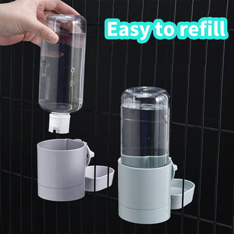17oz Bunny Water Bottle No Drip for Cage, Hanging Automatic Water Dispenser for Small Animal Guinea Pig Hamster Chinchilla Ferret Rabbit Pink - BeesActive Australia
