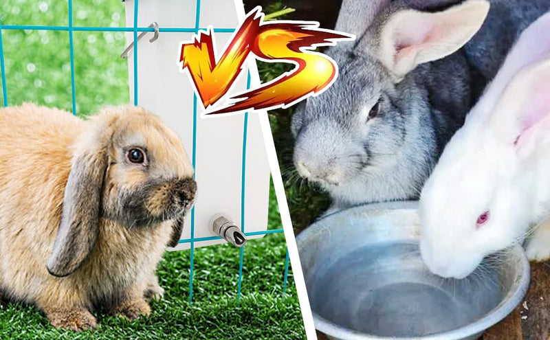 32oz No-Drip Rabbit Waterer Stainless Steel Nipple for Small Animal Rabbit Waterer for Small Pet/Bunny/Ferret/Hamster/Guinea Pig (1L) (cy-tzwsq, xbh1) cy-tzwsq - BeesActive Australia