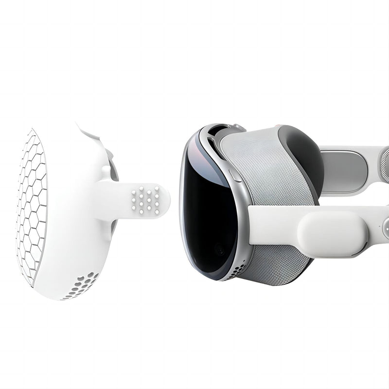Silicone Protective Cover Compatible with Apple Vision Pro, Full Protection Apple Vision Pro Case, VR Glasses Scratch-Resistant Durable Impact-Resistant and Non-Slip Accessories white - BeesActive Australia