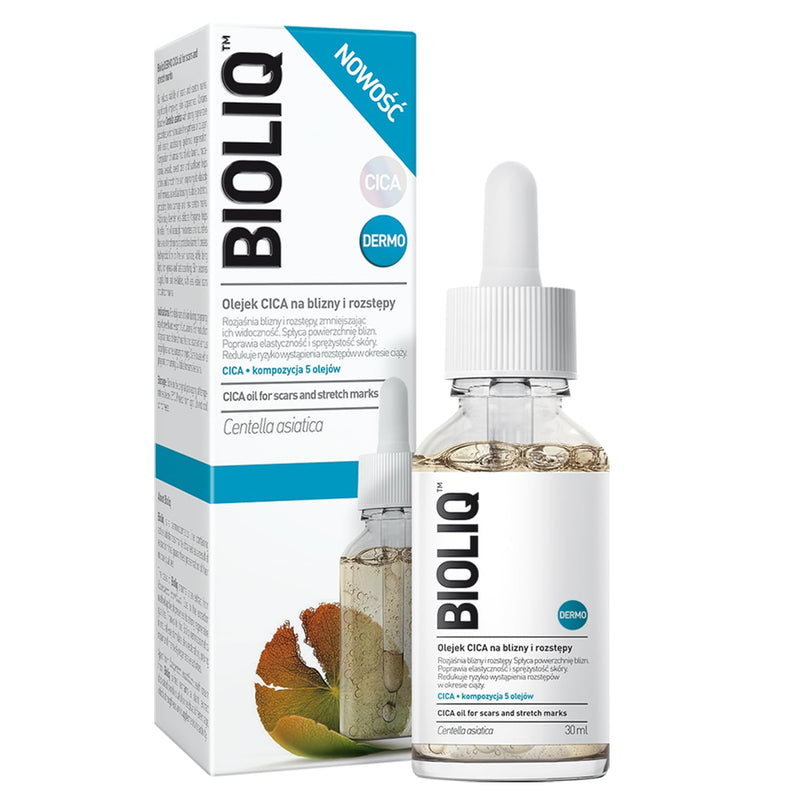 Bioliq - Dermo CICA Oil for Scars and Stretch Marks - Reduces Visibility, Enhances Elasticity During Pregnancy, 5 Oils - 30ml
