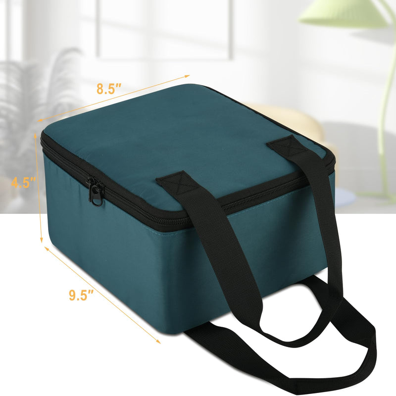 Beautyflier Travel Carrying Bag for Navage Nasal Irrigation System, Countertop Caddy Neti Pot Storage, Portable Travel Storage Organizer for Nose Cleaner with Handles (Bag Only, Dark Green) - BeesActive Australia