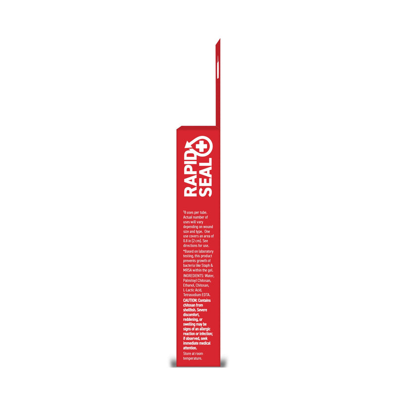 Rapid-Seal Wound Gel (5 Tubes) | Stops Bleeding in Seconds, Ideal for Cuts, Scrapes and Razor Nicks for Emergency First Aid Supplies 5 Tubes (0.5 Fl Oz Each)