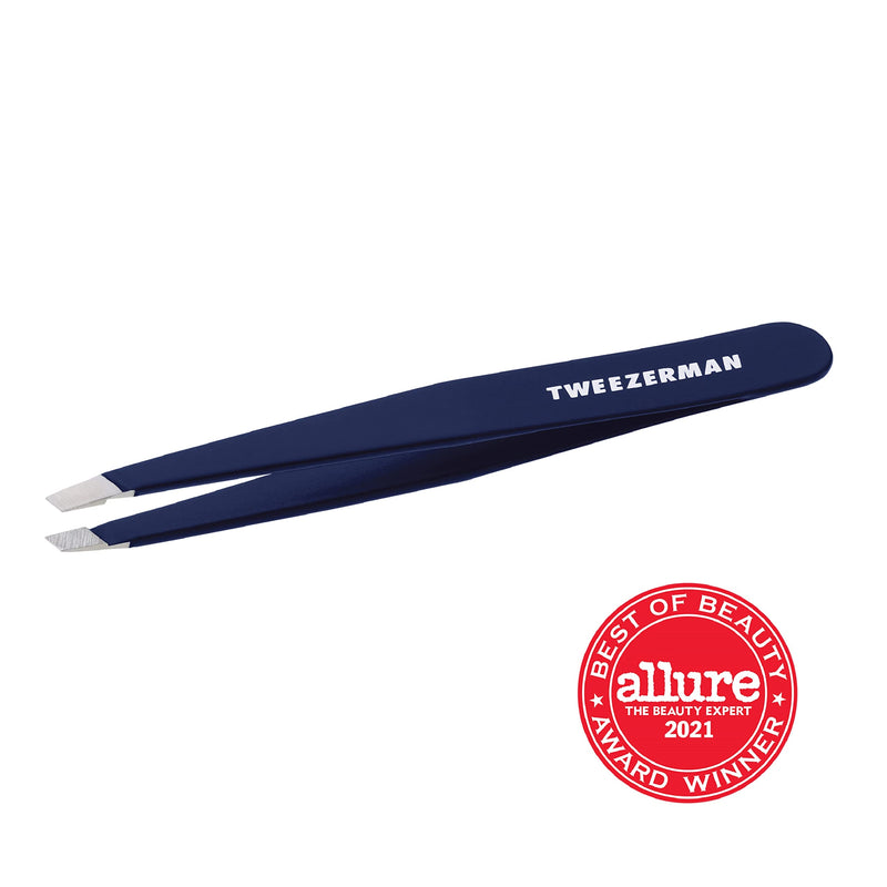 Tweezerman Exclusive Evening Blue Slant Tweezer - Hair Removal Tweezers, Stainless Steel - BeesActive Australia