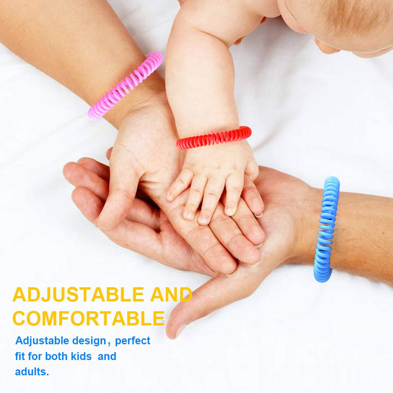 18 Pack Mosquito Repellent Bracelets for Adults & Kids, DEET-Free Waterproof Bands, Individually Wrapped Repellent Wristbands - BeesActive Australia