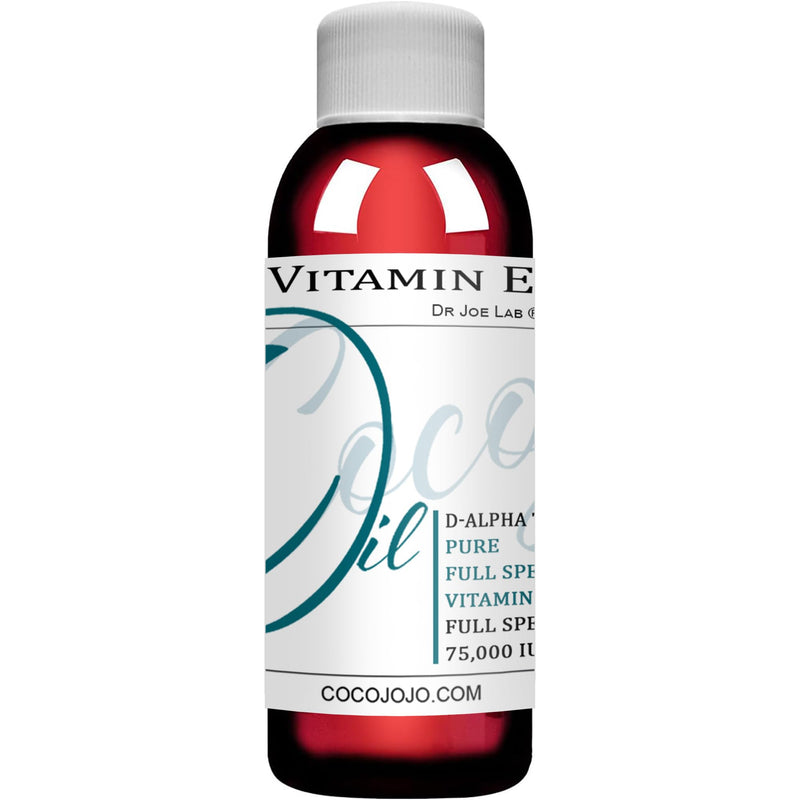 cocojojo Organic Liquid Vitamin E Oil for Skin, Hair, Face, Body Oil, 100% Pure Natural Cold Pressed Unrefined, Moisturizes & Nourishes, Non GMO - 2 Oz 2 Fl Oz (Pack of 1)