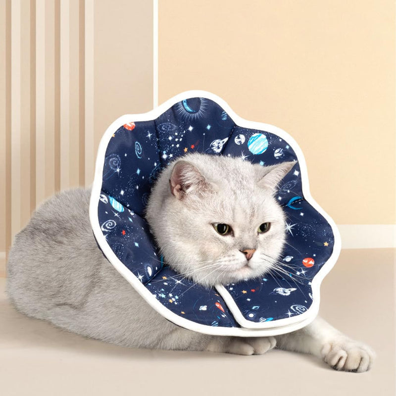SGERUFZ Soft Cat Neck Brace, Protective Adjustable Pet Cone Collar for After Surgery, Prevents Licking Wounds Cat Collar - BeesActive Australia