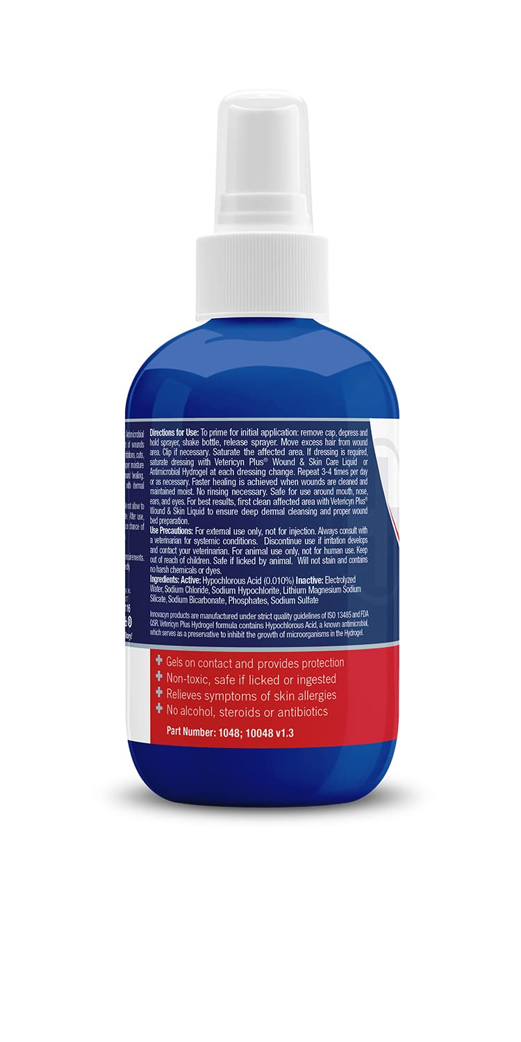 Vetericyn Plus Dog Hot Spot Gel | Spray-On Hot Spot Care for Dogs, Relieves Dog Itchy Skin and Allergy Symptoms, Helps with Skin Inflammation and Redness, Safe for All Animals. 3 ounces - PawsPlanet Australia