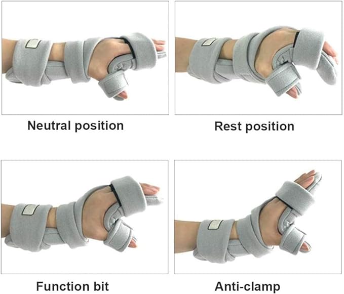 Hand splint, functional finger orthopedics, night wrist thumb immobilization device support to help hand and fingers recover from stroke, hemiplegia, muscle atrophy, carpal tunnel syndrome - BeesActive Australia