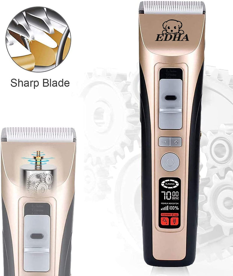 EDHA Dog Clipper - Animal Hair Clipper Kit 5-Speed Clipper for Dog Cats Wireless Pet Hair Trimmer Animal Clipper Hair Clipper Dog Cat P-005 - BeesActive Australia