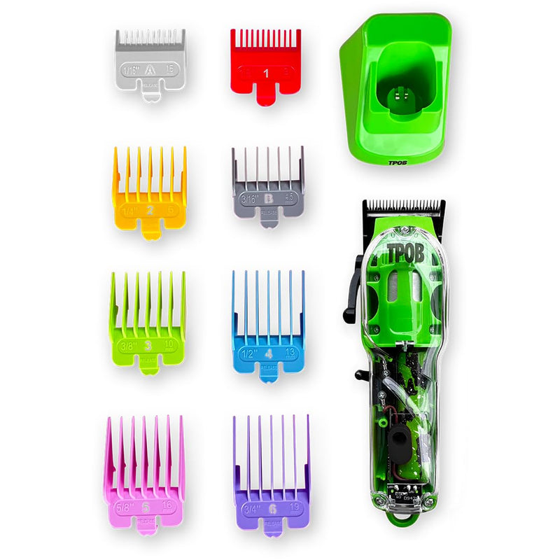 TPOB Slime 2 Barber Hair Clippers for Men 6800 Rpm with Matte Green Case and X Fade Blade - BeesActive Australia
