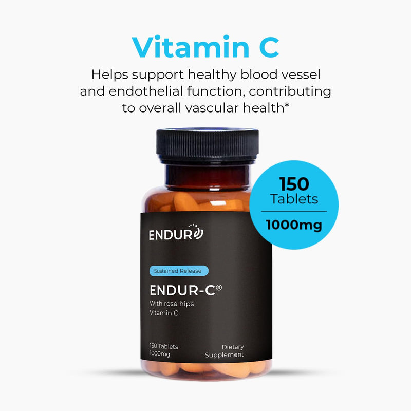 ENDUR-C - Vitamin C + Rose Hips - SR (Sustained Release) 1000 mg (150 ct) 150 Count (Pack of 1)