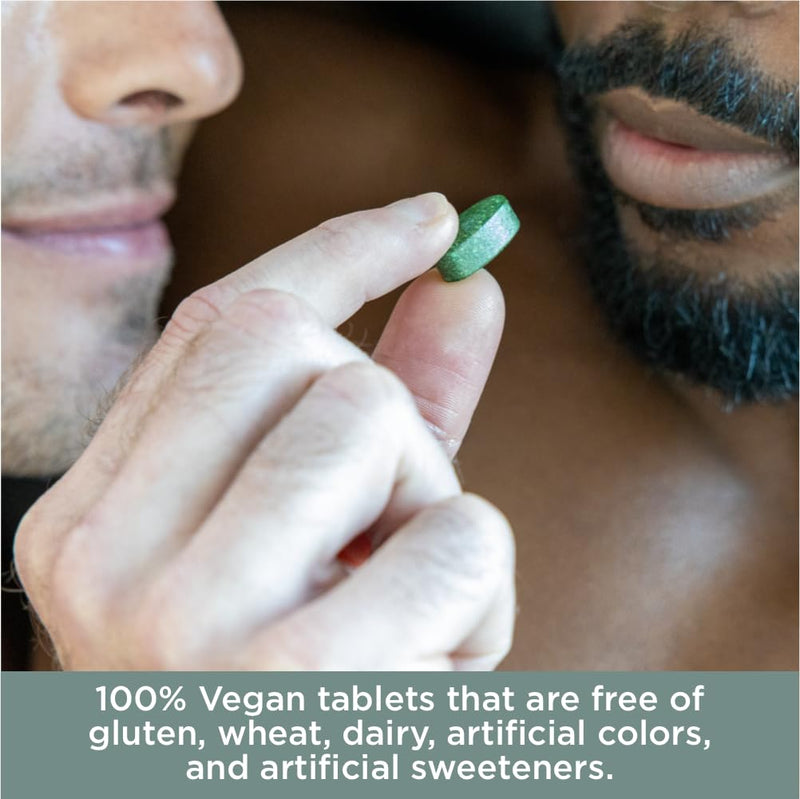 Pure for Men Multivitamin Supplement for Men, Energy & Mood (120 Tablets) | Vitamins A, B, C, D, Magnesium & Calcium, 42 Fruit & Vegetable Blend, Energy, Mood, Strong Bones, Antioxidants & Immune