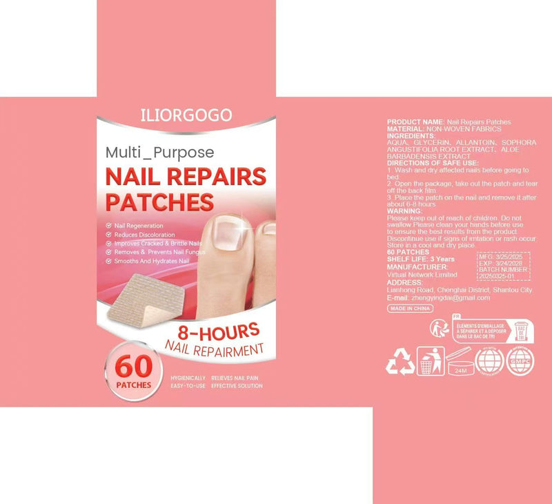 Fungal Nail Patches 60 Pcs – Extra Strength Hydrogel Treatment for Toenail Fungus, Upgraded Overnight Repair Nail Patches, 8-Hour Nighttime Nail Fungus Patches for Nail Fungus Treatment - BeesActive Australia
