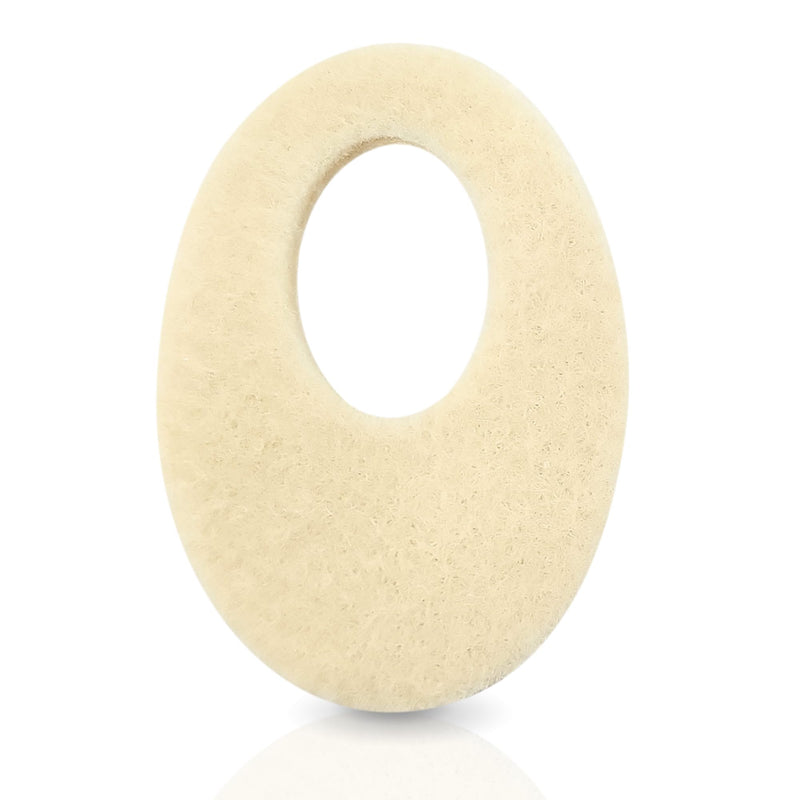 Oval Shaped Felt Callus Protective Pads - Adhesive Foot Pads That Surround Calluses from Rubbing On Shoes - 1/8" - 25 Pack - BeesActive Australia