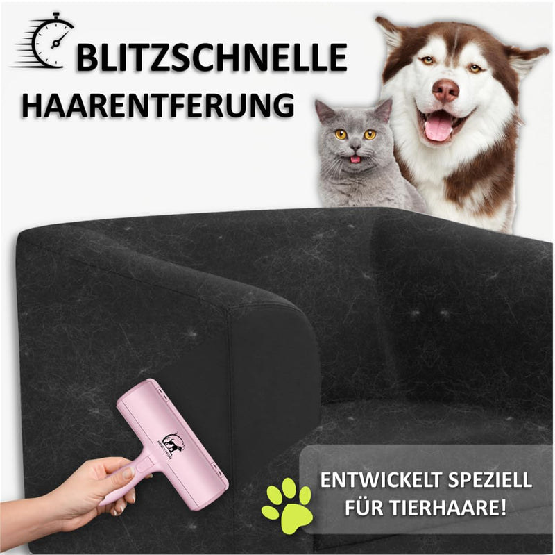 ORIENTPAW® Professional Pet Hair Remover - Lint Roller for Cats & Dogs - 100% Hygiene Effective Cleaning - Reusable Self-Cleaning Cat Hair Remover Pink - For Carpet, Furniture, Sofa & Car Elegant Pink - BeesActive Australia