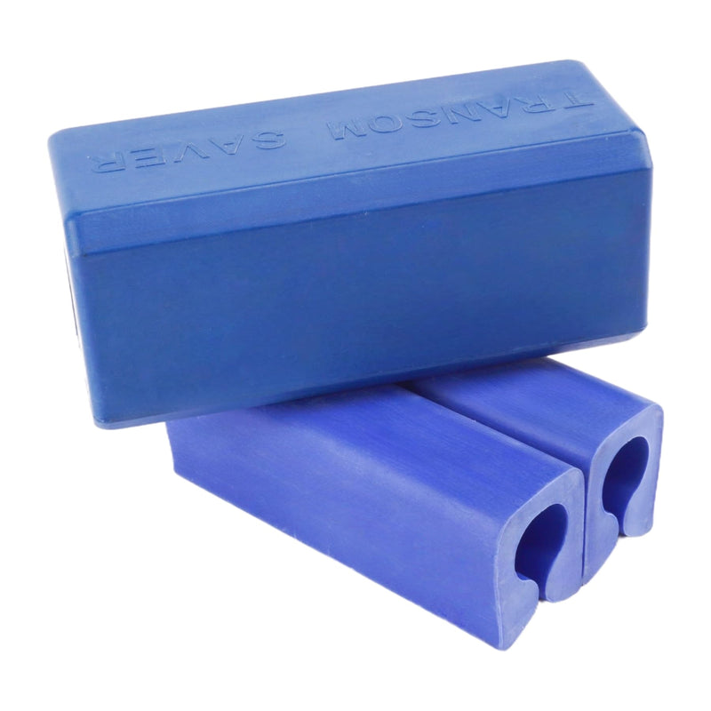 Boat Marine Outboard Transom Saver with Motor Steering Stops for Yamaha Mercury Johnson Evinrude Engines Trailering or Transport Rubber Blue Blue combination Square Outboard Transom Support