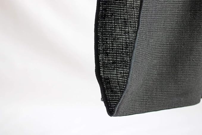 Natural sunny 100% Fine Silk Abdominal Wrap 13.8 inches (35 cm), Regular Length, Made in Japan, 100% Spun Silk Yarn, Warm Activity, Pregnancy Support Item (Black) - BeesActive Australia