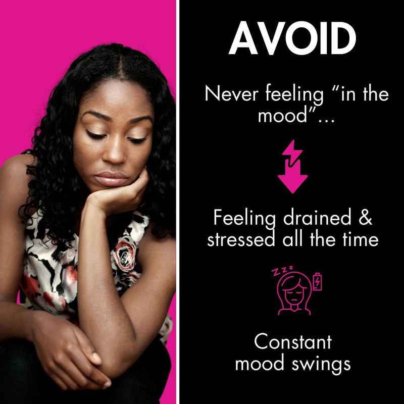 Hormone Balance & Mood Support for Women - Restore Female Drive & Reduce Mood Swings - Natural Hormonal Support Supplement with Tribulus Terrestris & Red Maca Root Extract - 90 Ct - BeesActive Australia