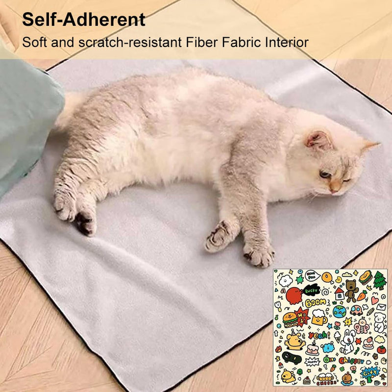 BAOSROY Cat Grooming Wrap, Cat Grooming Wrap, Cat Grooming Cloth, Cat Wrap for Cutting Nails Cat Grooming Cloth, Cat Nail Clipping Grooming Wrap, Cat Restraints for Nail Clipping, Self-Adhesive Cat Wrap - BeesActive Australia