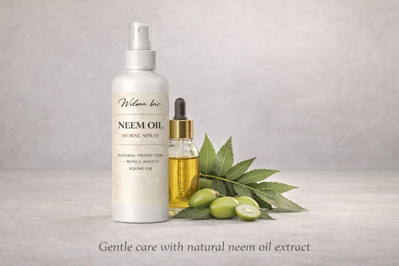 Equine Neem Oil Spray – Premium Ready to Use Neem Oil Mist for Horses – Elegant Daily Care for Horses, Stables & Insect-Prone Areas (250ml) 250ml