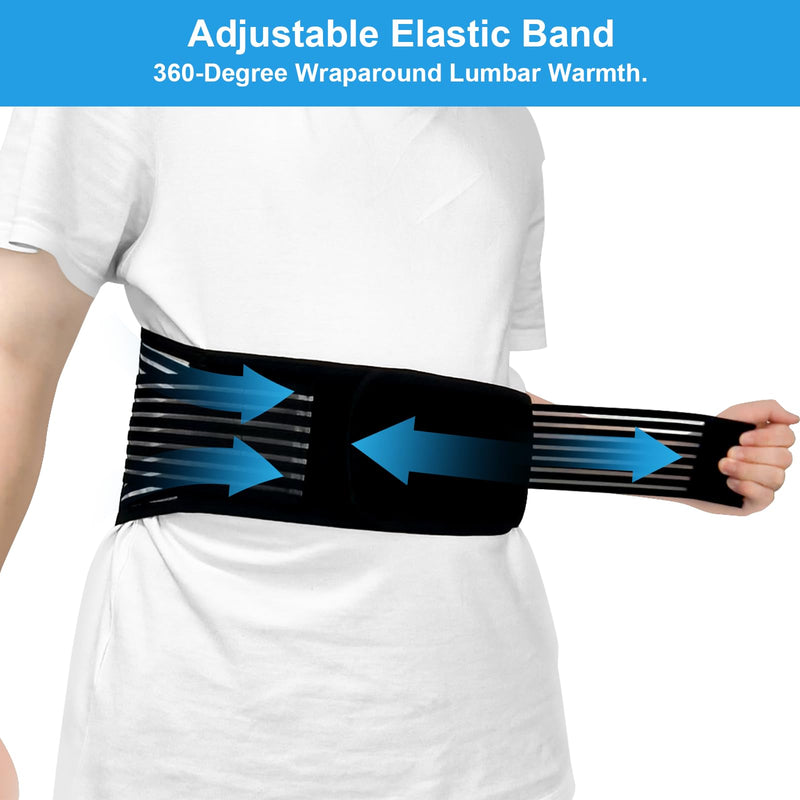 Back Support with Magnet, Tourmaline Magnetic Back Braces for Lower Back Pain Relief, Self Heating & Soothing Back Support Belt, Lumbar Support Belt for Herniated Disc/Sciatica (Large) Large - BeesActive Australia