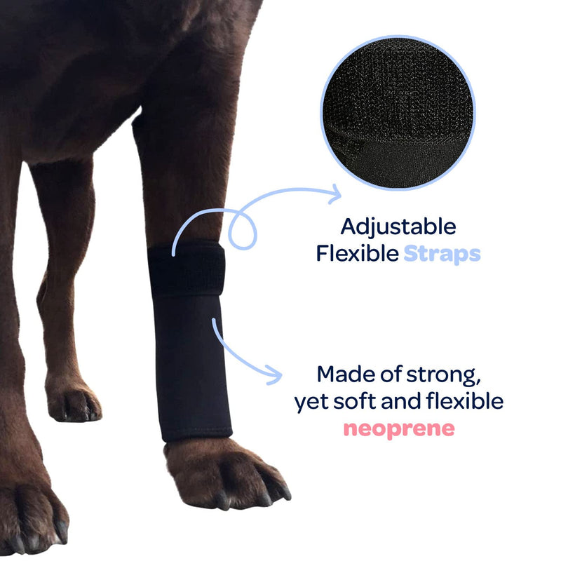 Labra Dog Front Leg Brace - Compression Wrap with Adjustable Straps - Dog Wrist Brace for Support - Leg Sleeve to Stop Licking - Aid in Wound Care and Recovery - Large/Extra Large - BeesActive Australia