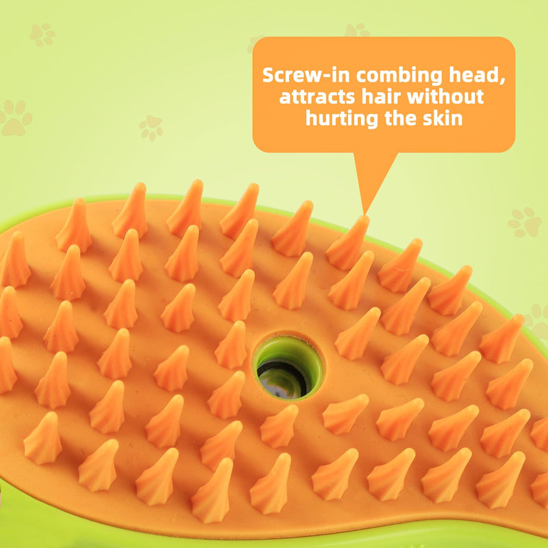 Steamy Cat Brush, Cat Steamy Brush, 3-in-1 Steam Brush for Cats, Cat Spray Massage Comb, with Liquid Inlet, Cat Grooming Brush, Eliminate Flying Hair - BeesActive Australia