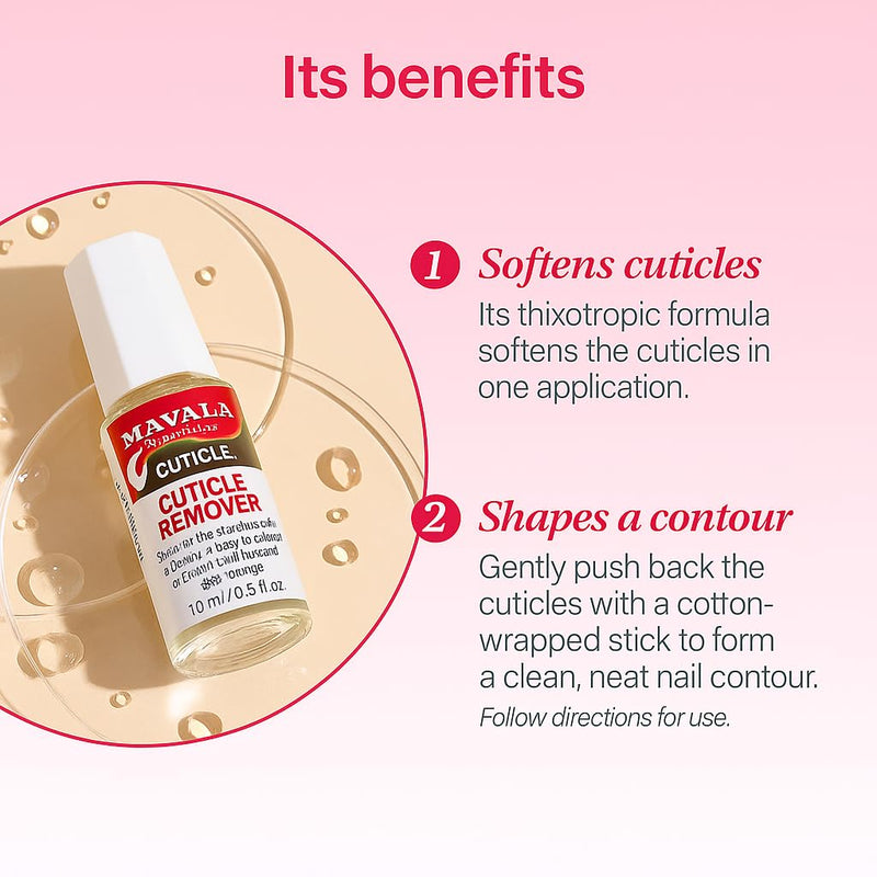 MAVALA Cuticle Remover for Overgrown Cuticles, 0.3-ounce | Softens Cuticles | Fast Acting | Form Neat Nail Contour | Gently remove Dead Cells from Cuticle