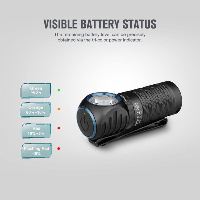 OLIGHT Perun 2 Mini Headlamp 1100 Lumens LED Head Flashlight, Rechargeable Headlight with Red Light Option, Great for Working, Hiking, Camping and Climbing (Black Cool White: 5700~6700K) Black Cool White: 5700K~6700K - BeesActive Australia
