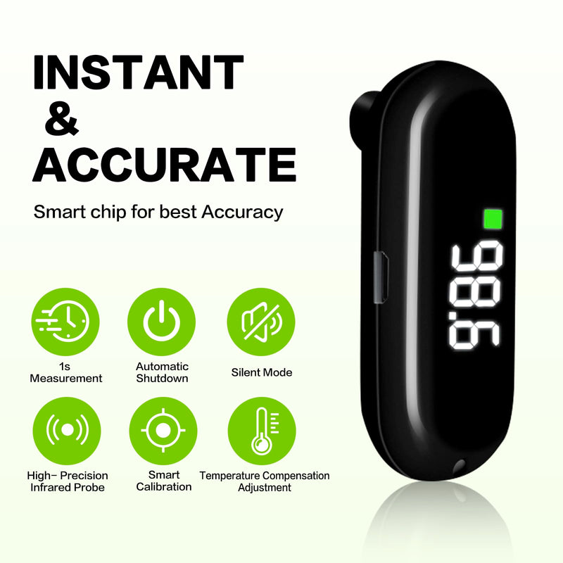 Rechargeable Infrared Forehead Thermometer for Kids - Baby Thermometer for Infants - Digital Thermometer for Adults and Kids - Baby Essentials Must Haves by HARIKA LIFE
