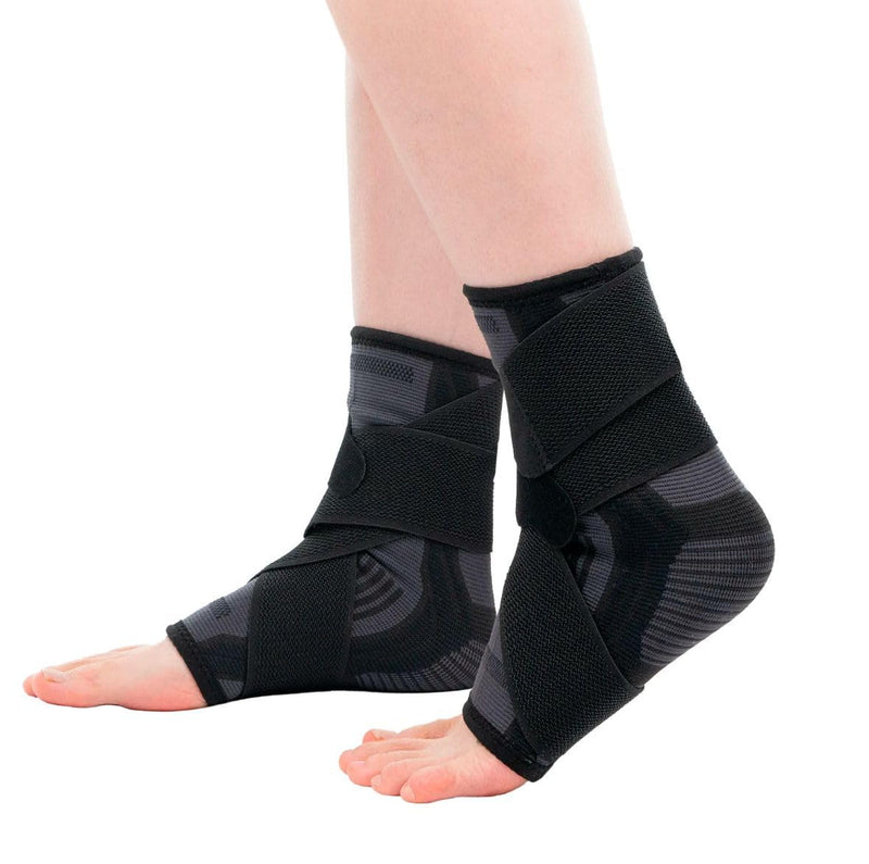 Unisex Ankle Brace with Compression Support Sleeve – Pain Relief for Sprains, Swelling, and Arthritis – Perfect for Athletes, Runners, Hikers, and Everyday Support. Medium Black - BeesActive Australia